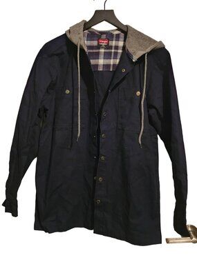 Wrangler canvas Lightweight Jacket Hooded Womens size Small NWOT